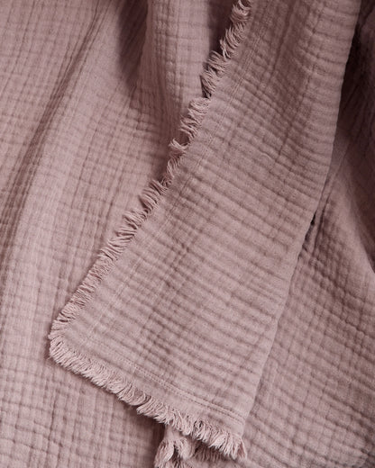 Organic Cotton Gauze Throw - One Size / Fig