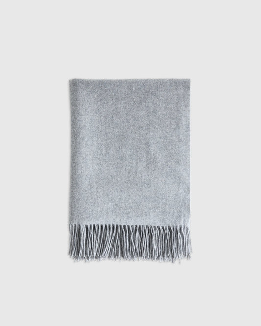 Mongolian Cashmere Throw - 50x60 / Heather Grey