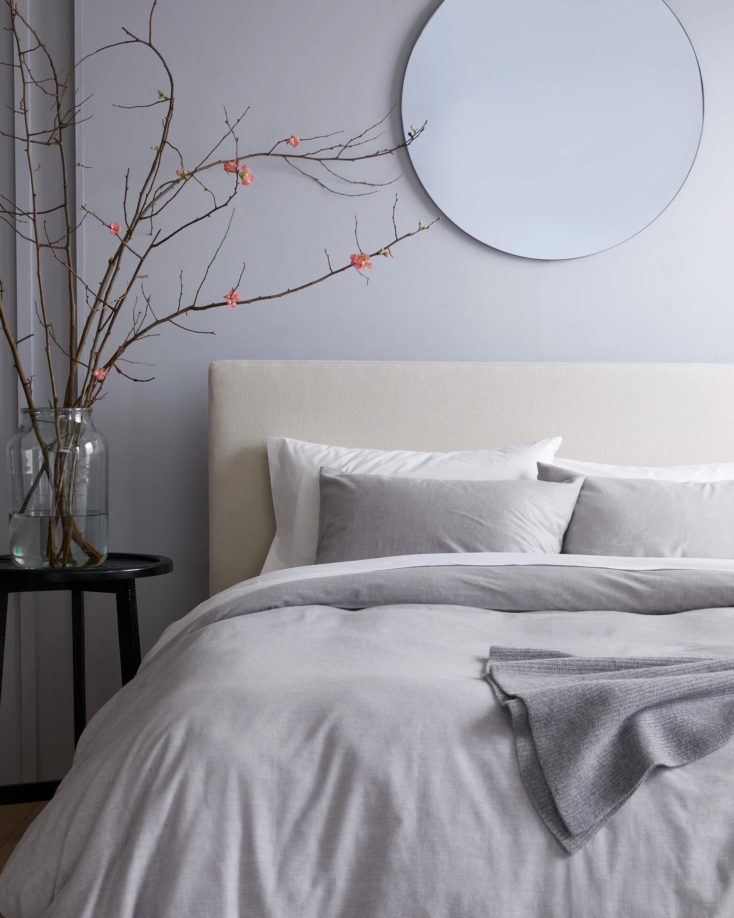 Mongolian Cashmere Cotton Duvet Cover Set - Twin / Natural