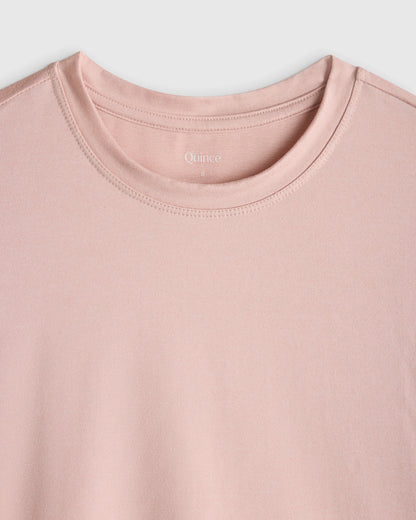 Girls Flowknit Breeze Tee - 4T / Shell Pink