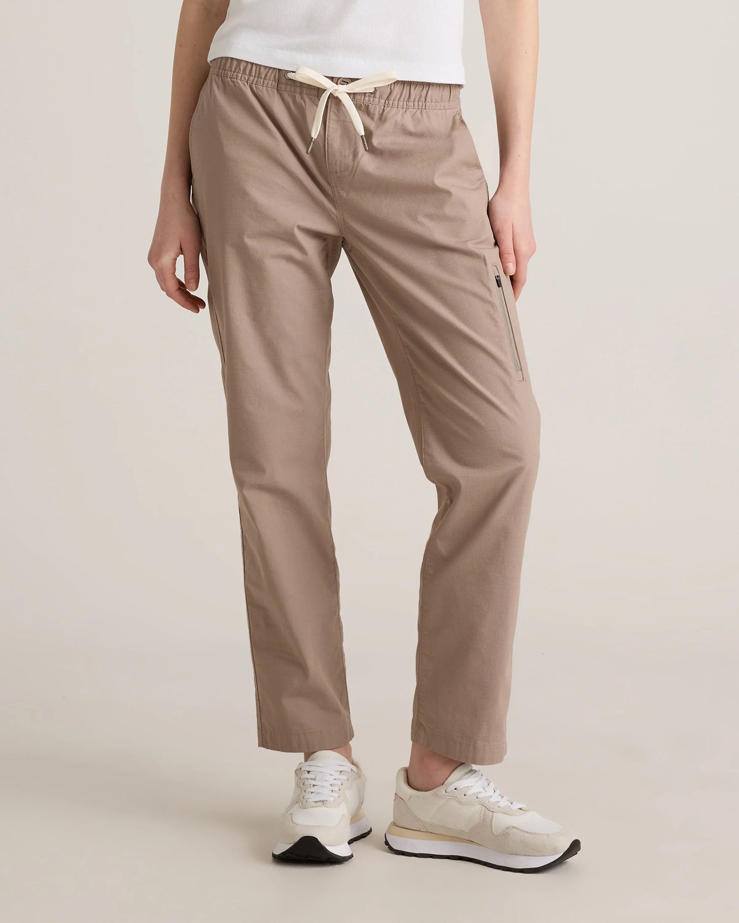 Organic Stretch Ripstop Straight Pants - XS / Steel