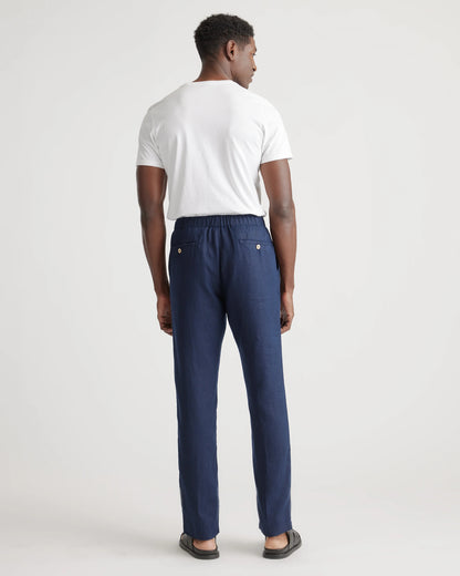 100% European Linen Pants - S / Bayberry Olive