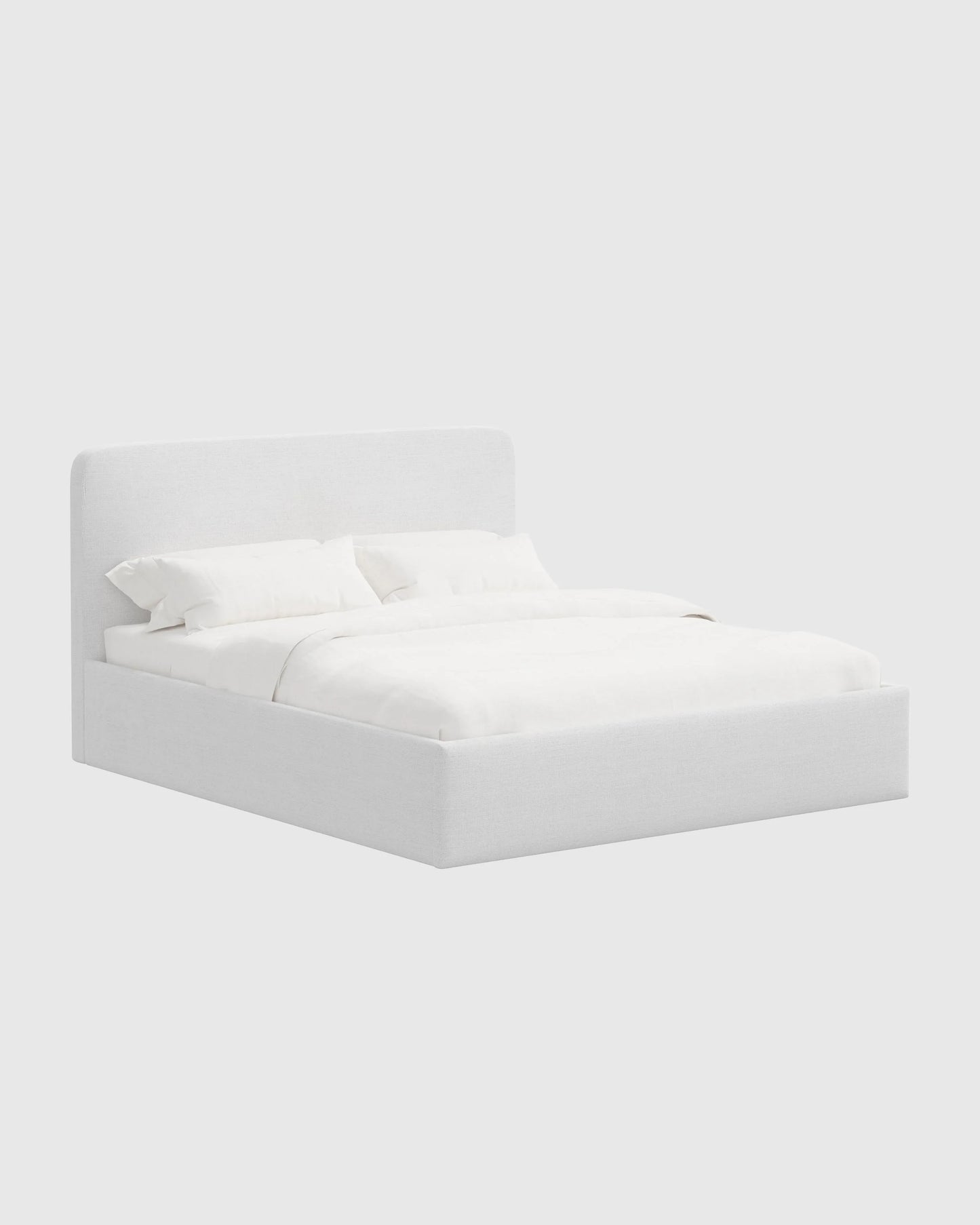 100% Linen Curved Bed - Full / Canvas