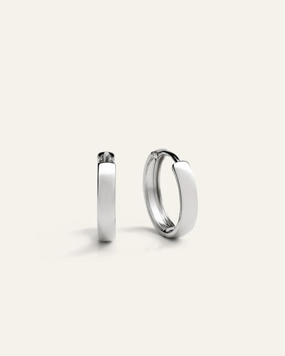 14K Gold Bold Hoops - One Size / Yellow Gold