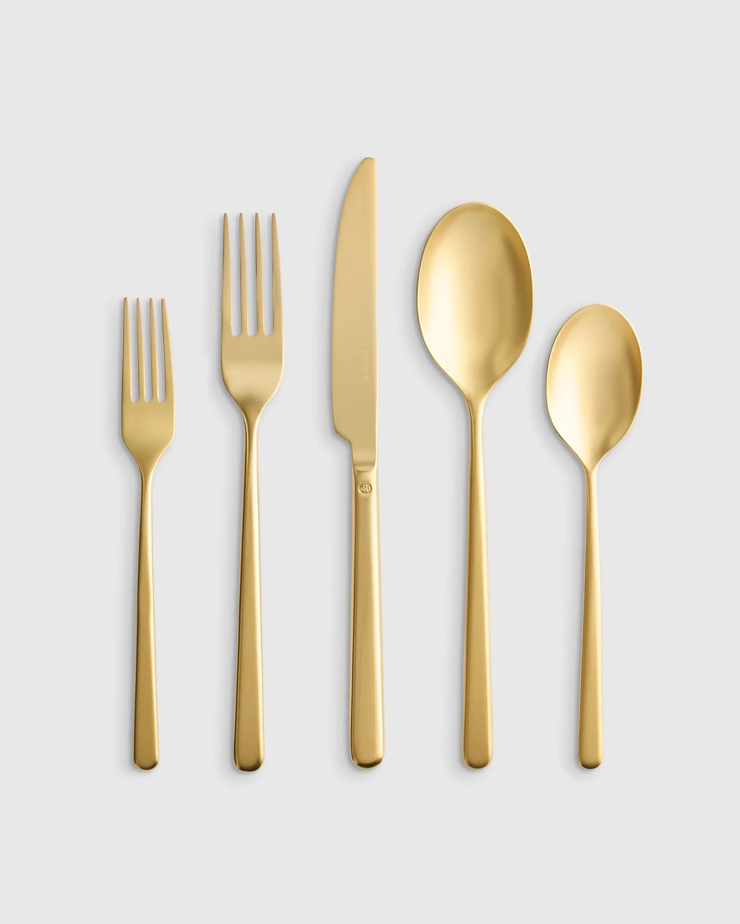 Gia Minimalist 20 Piece Flatware Set - One Size / Polished Stainless Steel