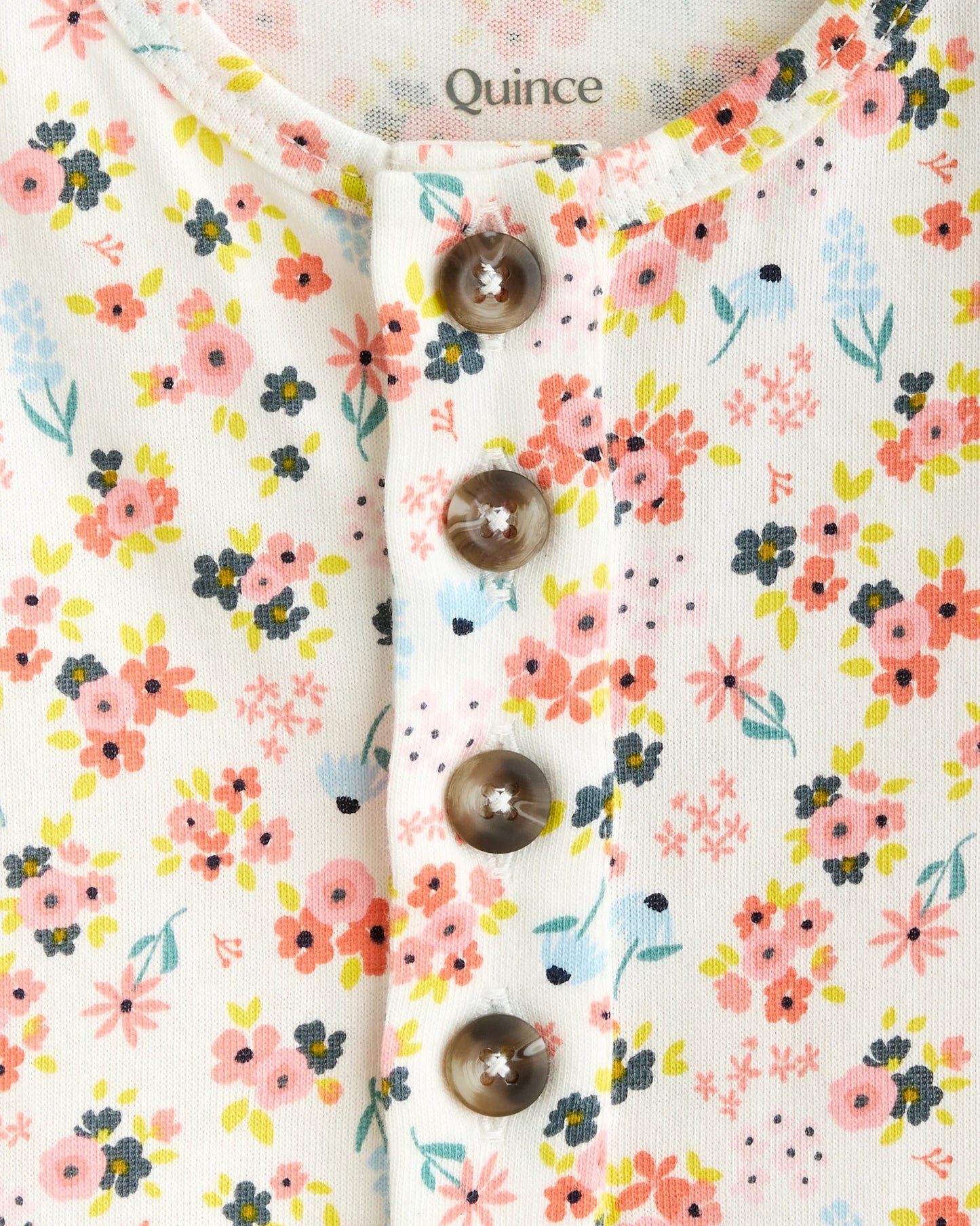 100% Organic Cotton Romper - 2T / Multi Floral