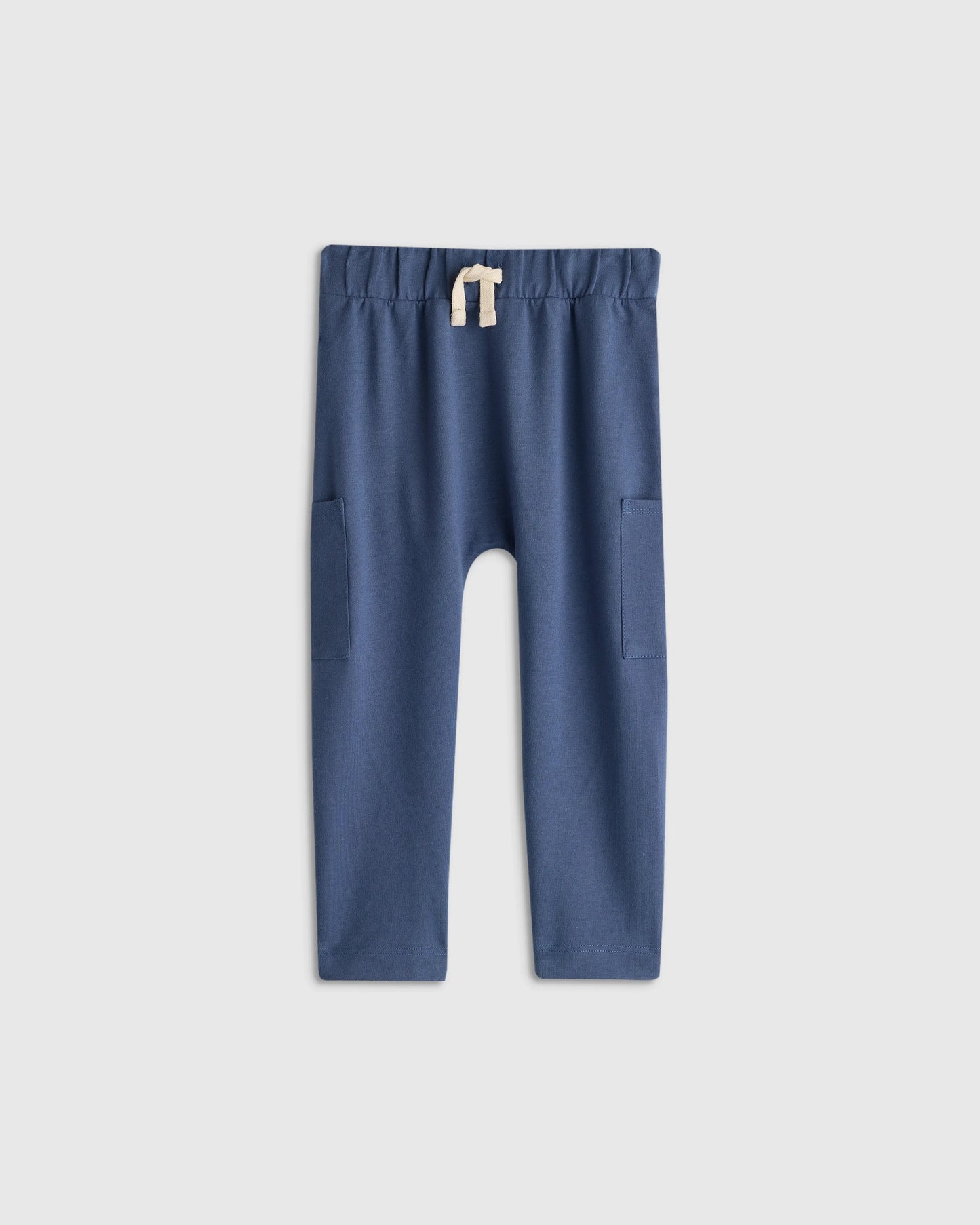 Organic Cotton French Terry Pocket Pants - 2T / Vintage Blue