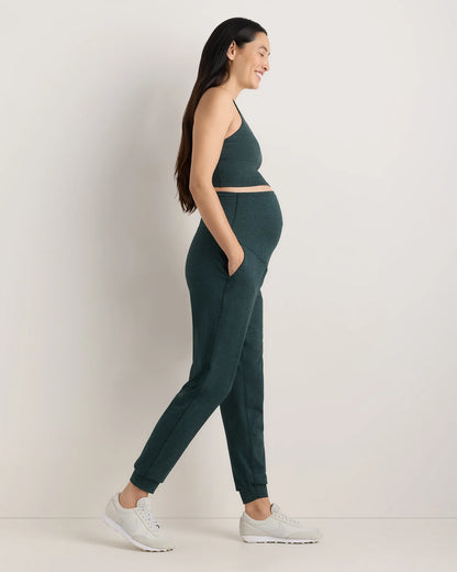 Ultra-Soft Maternity Joggers - XS / Heather Black