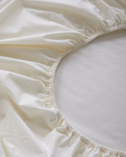 Organic Brushed Cotton Deluxe Bedding Bundle - Twin / White