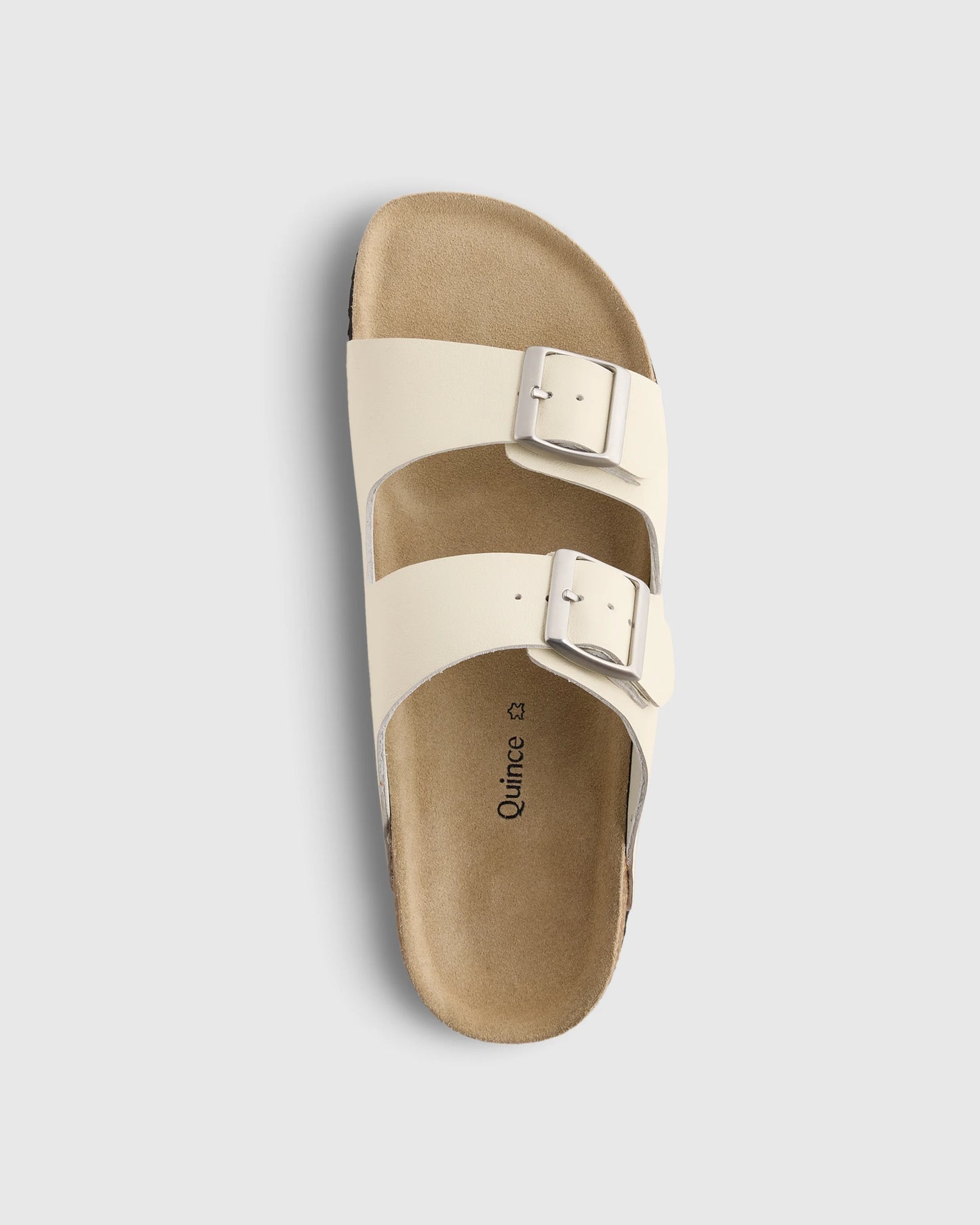 Nappa Leather Double Buckle Slide - 5 / Shell Pink