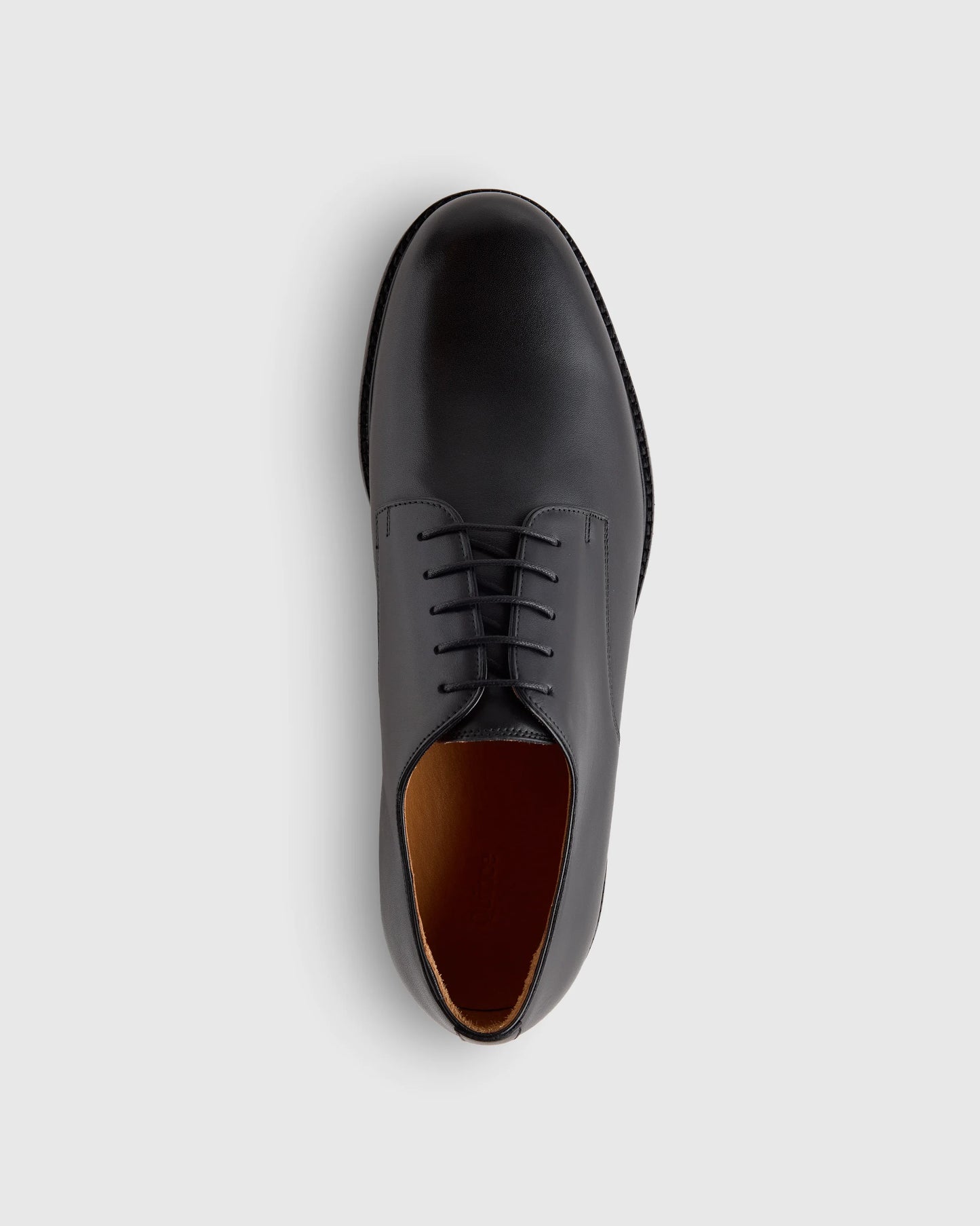 Calfskin Leather Derby - 7 / Brandy