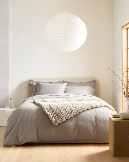Luxury Organic Flannel Sham Set - Standard / Grey