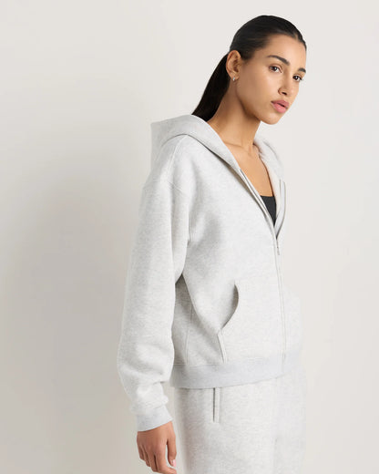 Everyday Fleece Full-Zip Hoodie - XS / Coastal Sage
