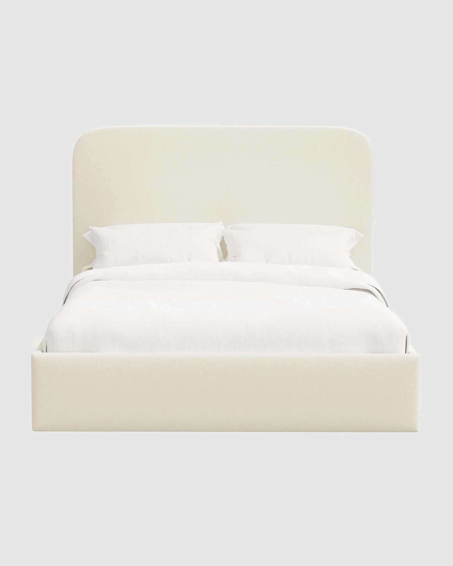 Curved Bed in Performance Linen - Full / Ivory