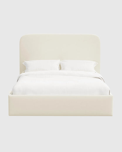 Curved Bed in Performance Linen - Full / Ivory