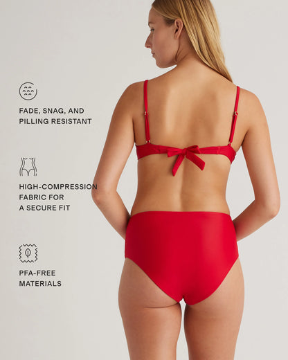 Italian High-Rise Bikini Bottom - XS / Black