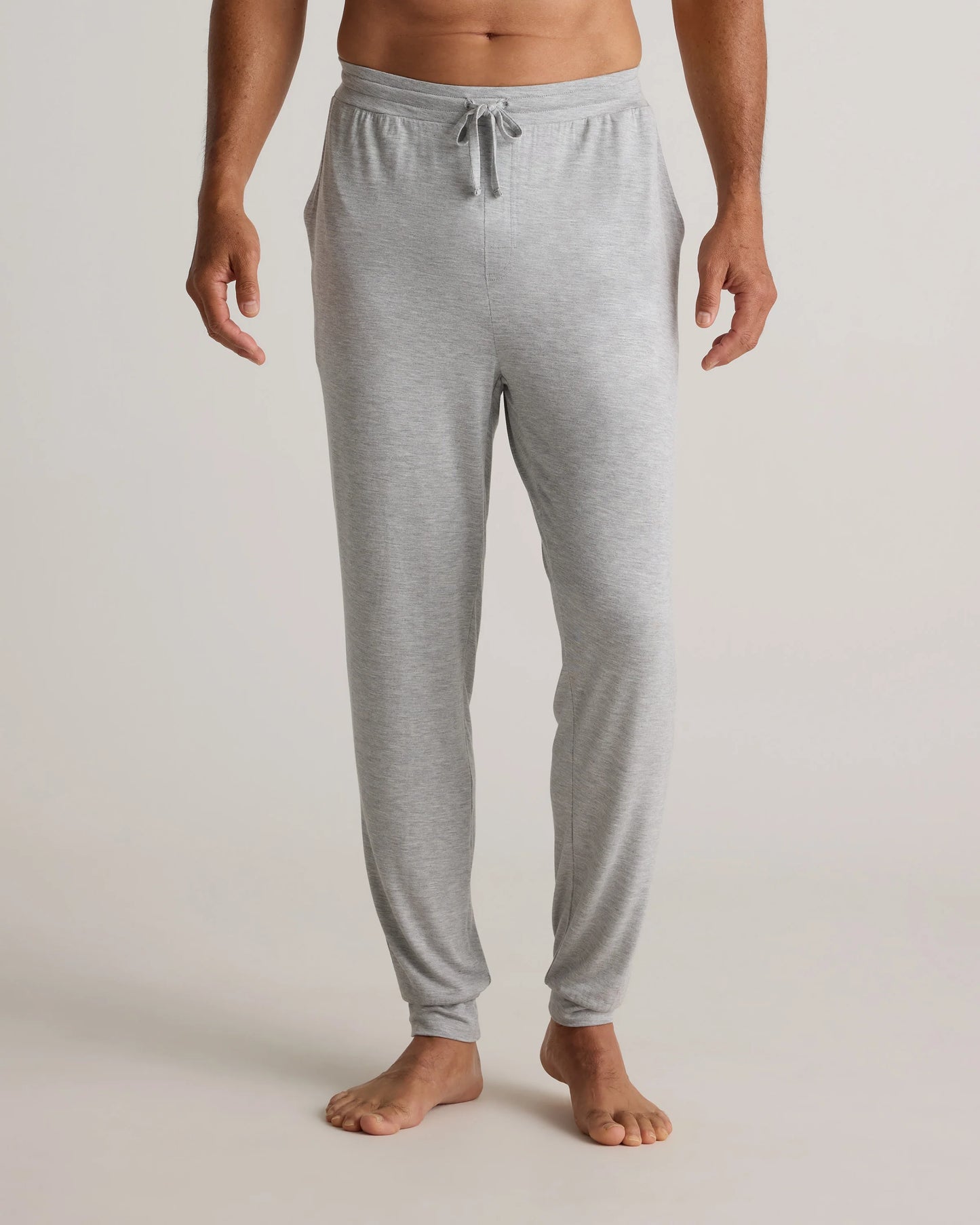 Bamboo Jersey Lounge Jogger - S / Heather Grey