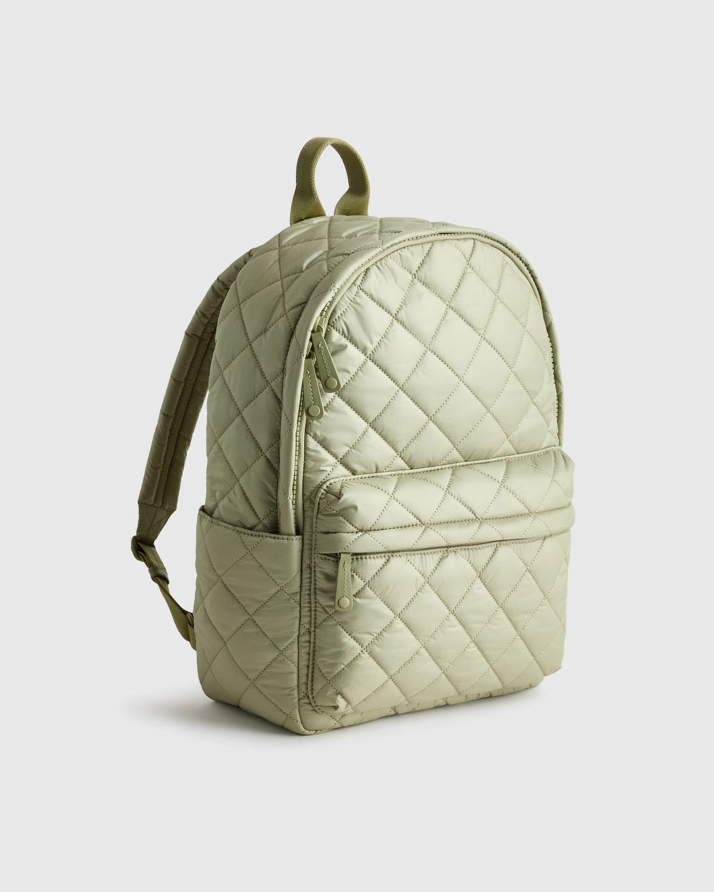 Transit Quilted Commuter Backpack - One Size / Taupe Brown