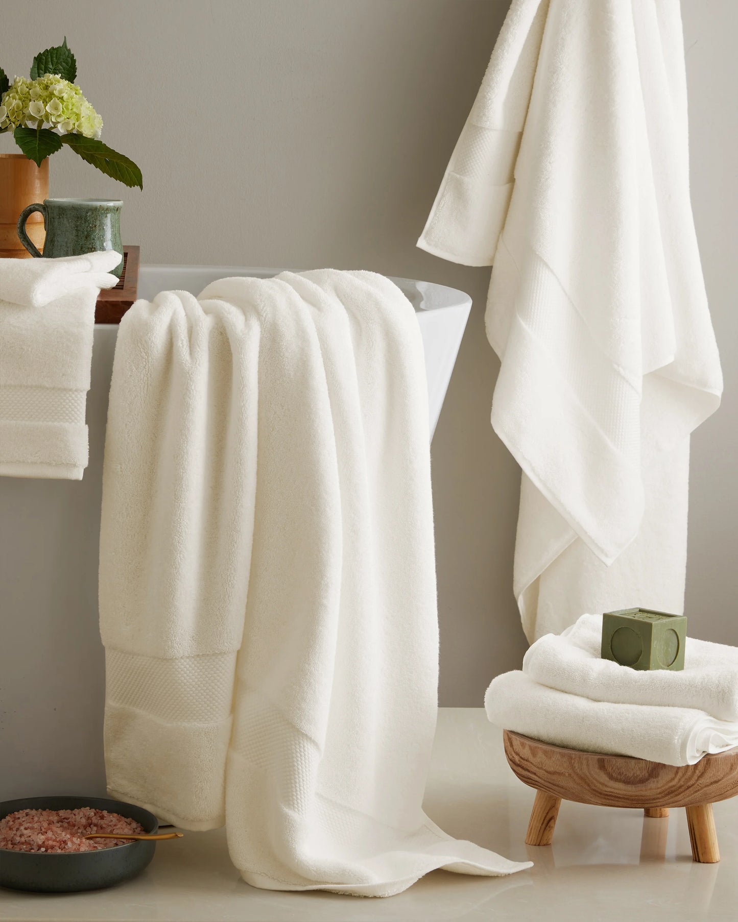 Turkish Ultra Plush Bath Sheet Bundle - One Size / White