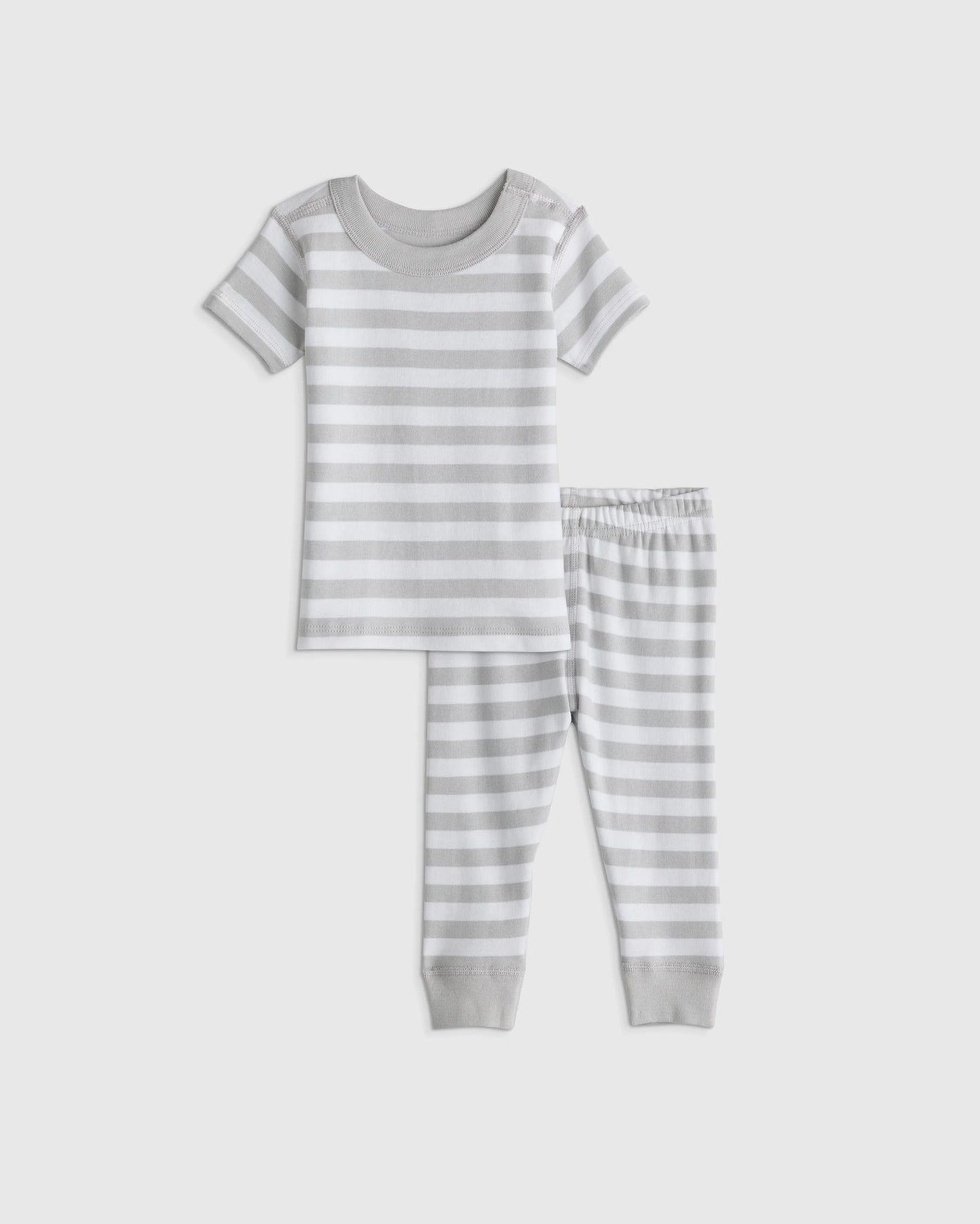 100% Organic Cotton Short Sleeve and Pant Pajama Set - 12-18M / Planets