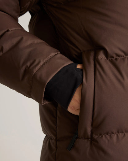 Responsible Down Long Puffer Jacket - XS / Black