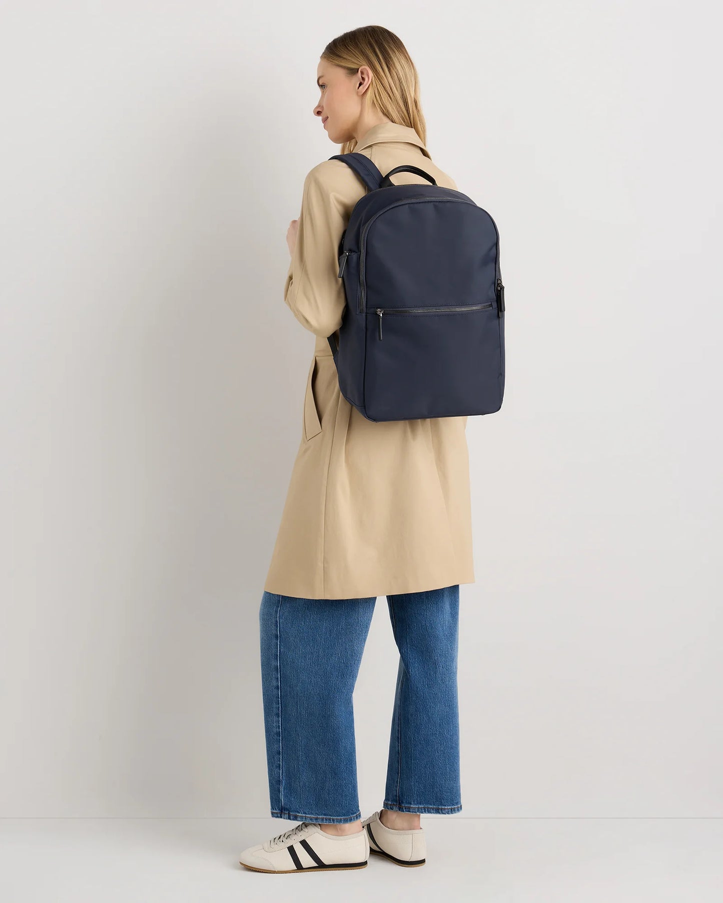 Voyage Nylon Slim Travel Backpack - One Size / Dark Green