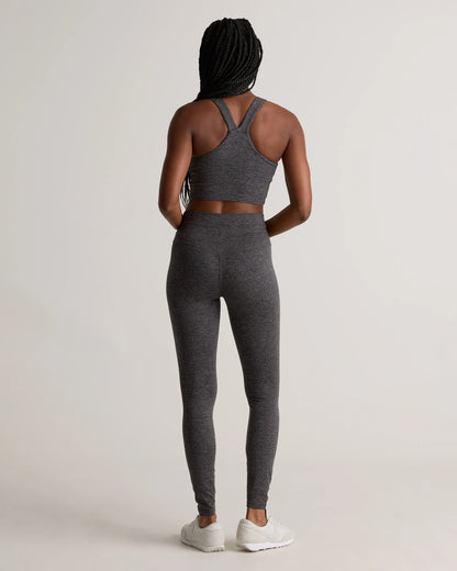 Ultra-Soft V-Neck Cropped Tank - XS / Heather Navy