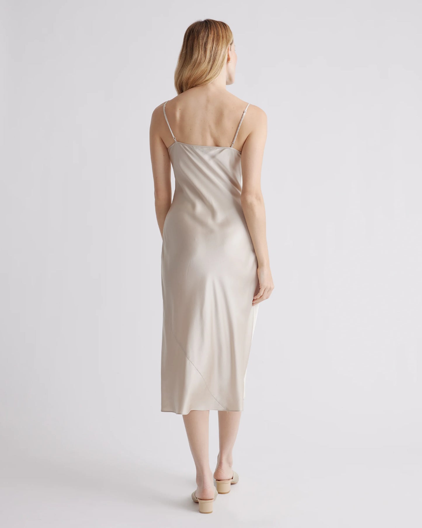 100% Washable Silk Slip Dress - XS / Black
