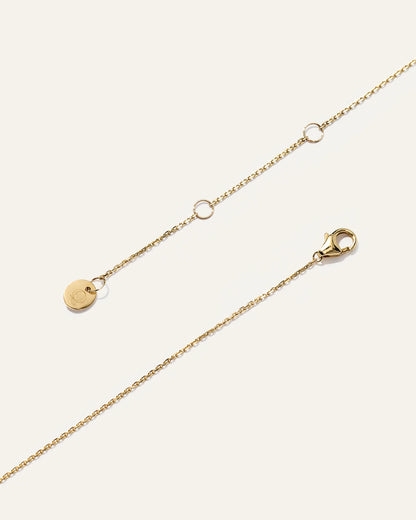 14K Gold Lab Grown Diamond Graduated Bar Necklace - One Size / Yellow Gold