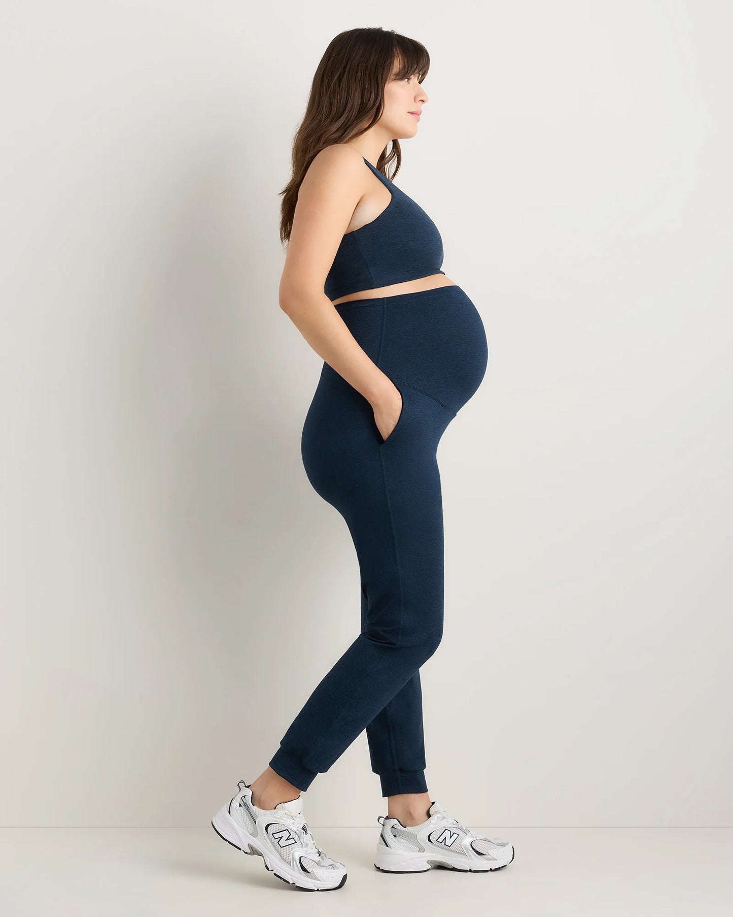 Ultra-Soft Maternity Joggers - XS / Heather Black