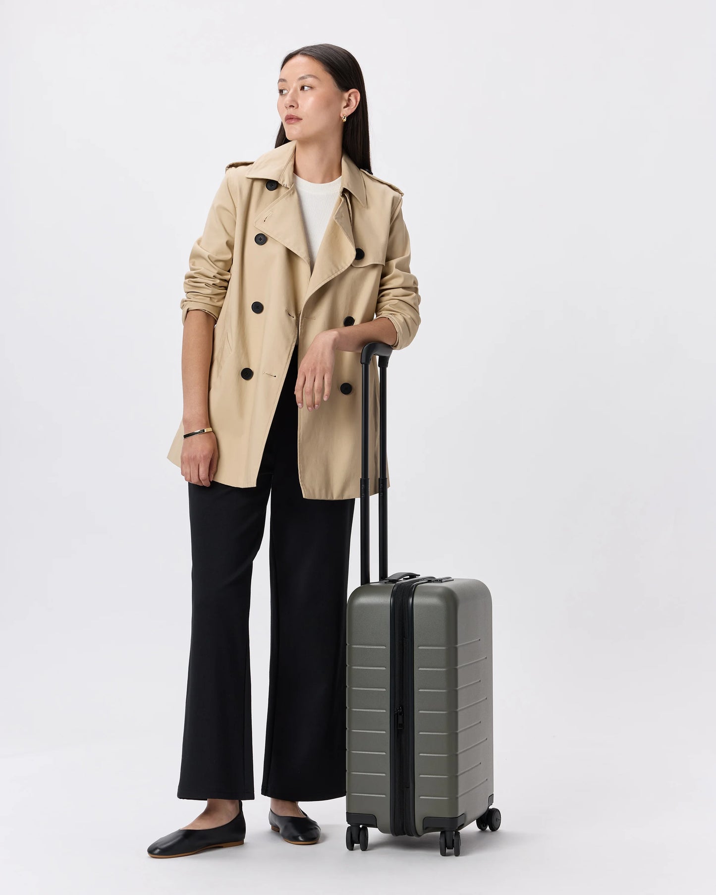 Expandable Small Carry-On Suitcase - One Size / Coastal Cobalt