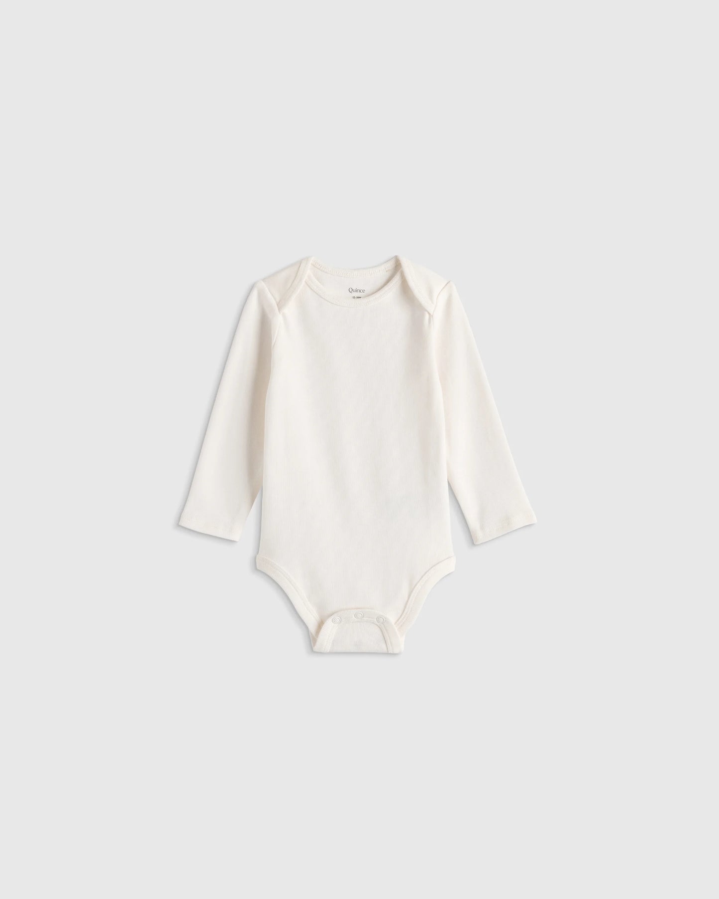 100% Organic Cotton Long Sleeve Bodysuit - 0-3M / Safari