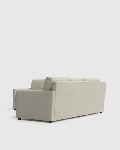 Brennan L Sectional in Performance Basketweave - 99x99 / Flax