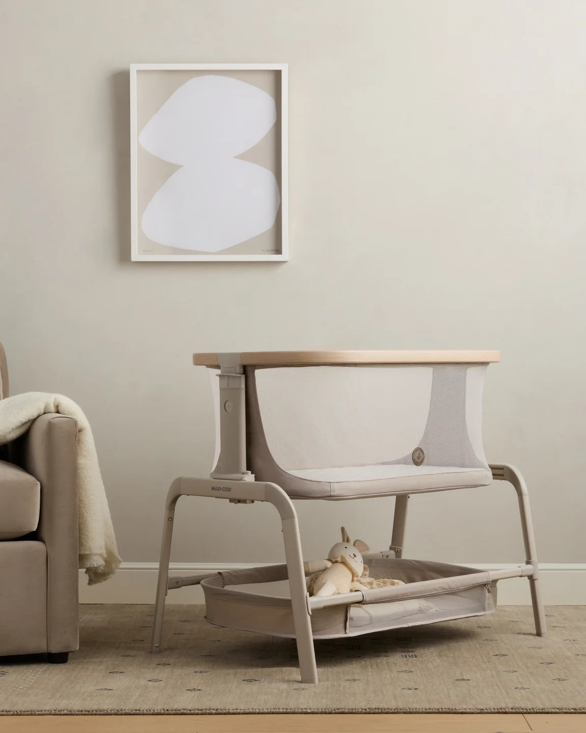 Iora Bedside Bassinet by Maxi-Cosi - One Size / Classic Oat