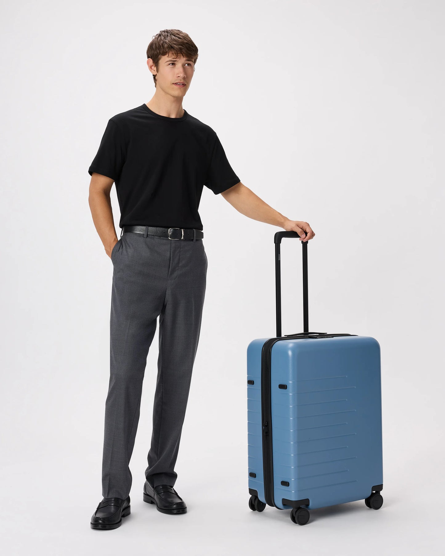 Expandable Medium Check-In Suitcase - One Size / Coastal Cobalt
