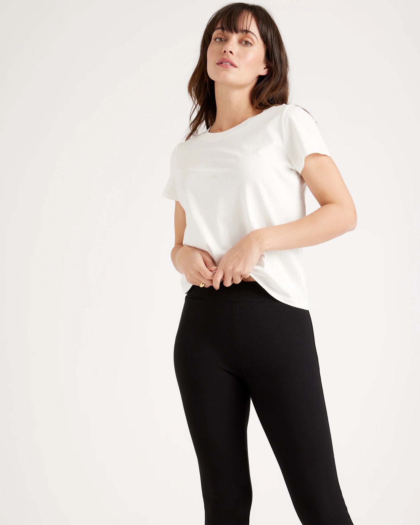 Ultra-Stretch Ponte Skinny Pants - XS / Black