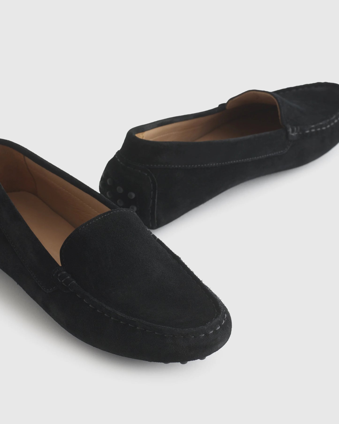 100% Suede Driver Loafer - 5 / Medium Brown