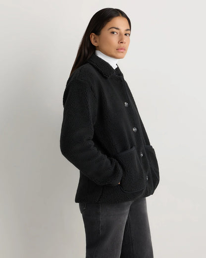 Sherpa Barn Jacket - XS / Camel/Black