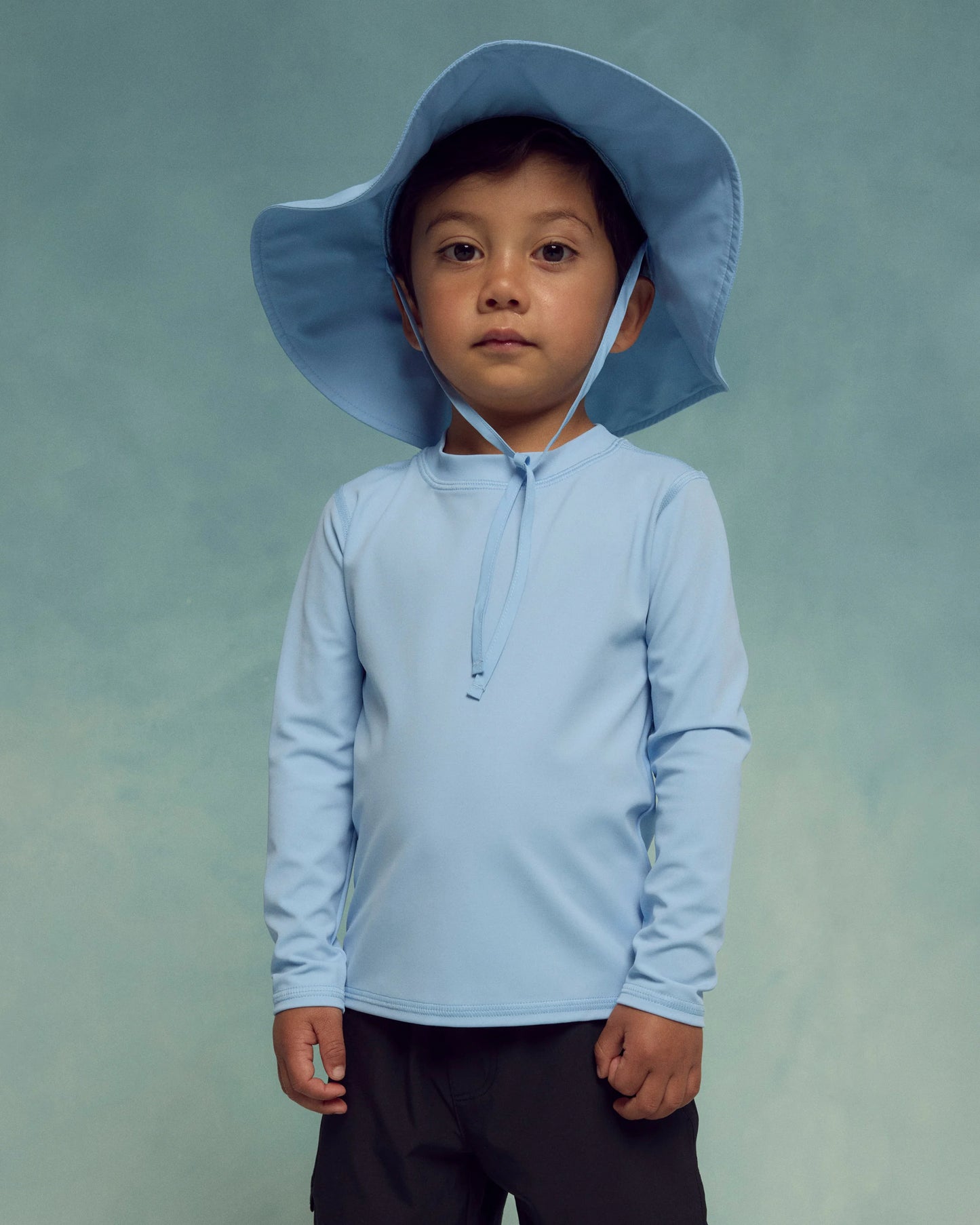 Sunsafe Rash Guard, Swim Trunks & Hat Set - 0-3M / Palms