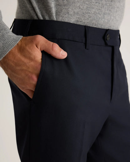 Stretch Wool Dress Pants - Slim - 30X30 / Grey Melange
