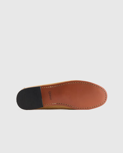 Essential Suede Penny Loafer - 7 / Whiskey