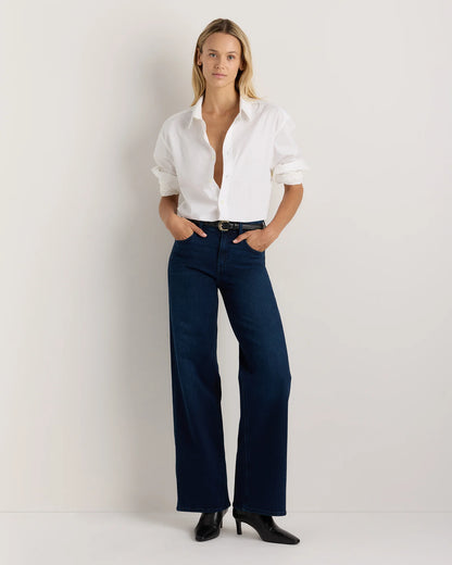Bella Stretch Wide Leg Jeans - 24 / Frosted Blue