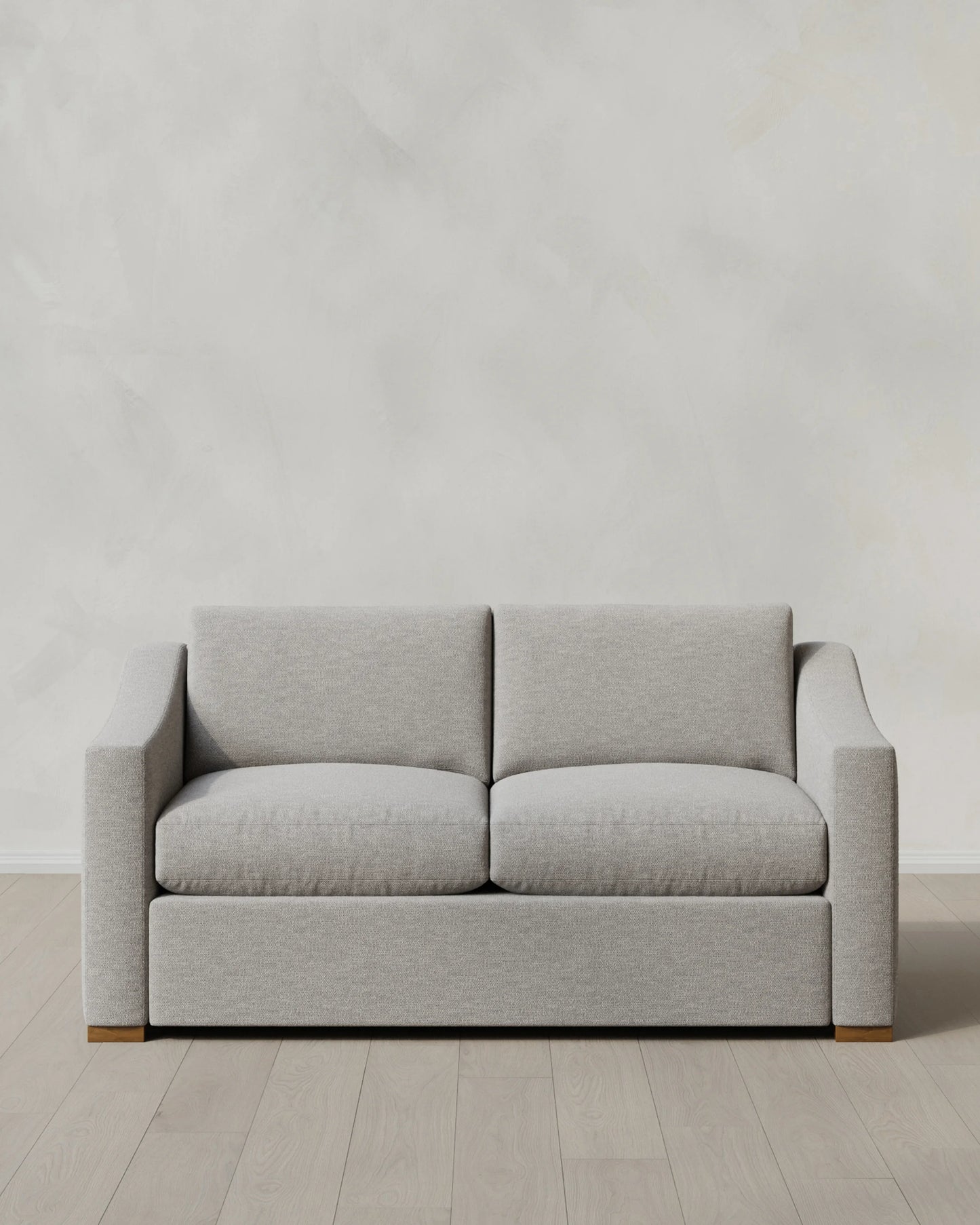Hollis Slope Arm Sofa in Performance Basketweave - 72" / Flax
