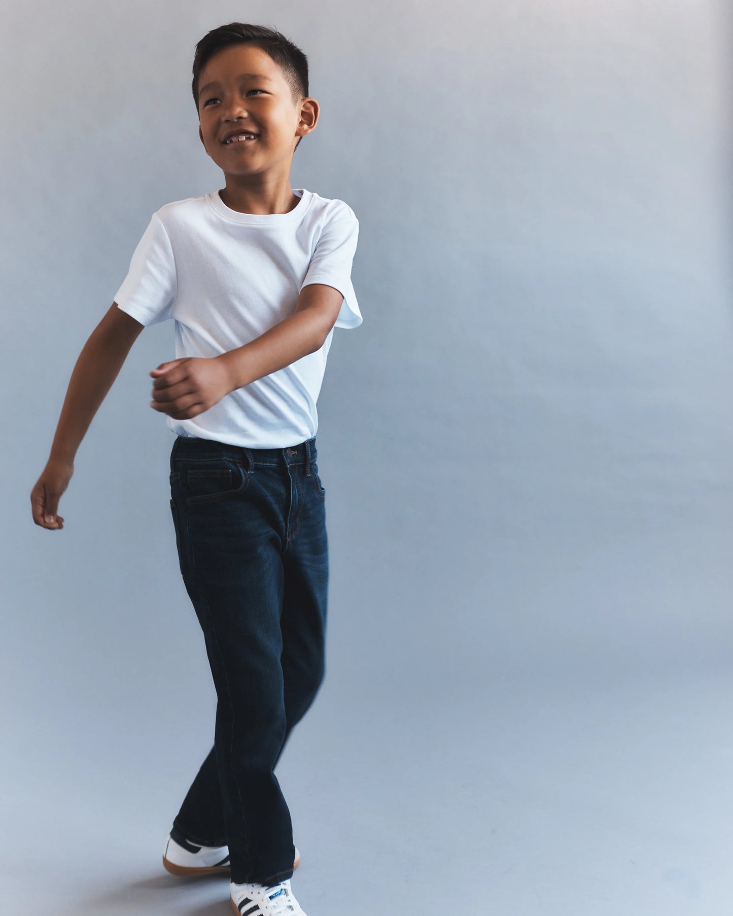 Boys Stretch Slim Jeans - 6 / Dark Wash