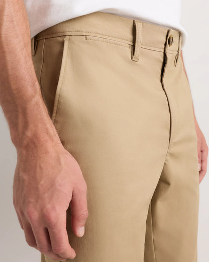 Organic Cotton Stretch Chino Pants - Straight - 30X30 / Stone