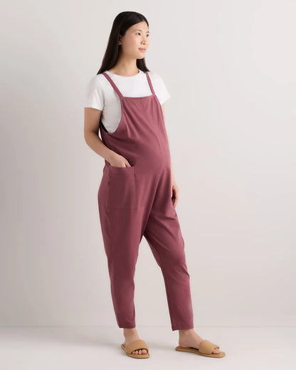 Organic Cotton Maternity Overalls - XS / Deep Navy