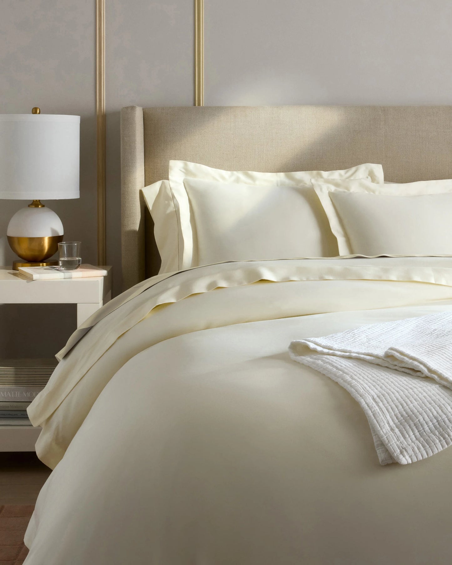 Signature Giza Cotton Sateen Deluxe Bedding Bundle - Twin / Dried Sage