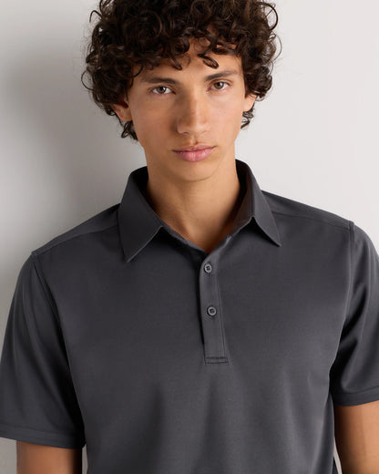 Commuter Stretch Pique Polo - S / Dark Coal