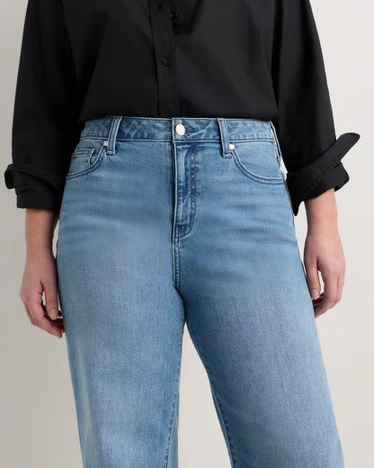 Curvy Bella Stretch Wide Leg Jeans - 24 / Black