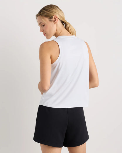 Flowknit Breeze High-Neck Tank - XS / Heather Deep Navy
